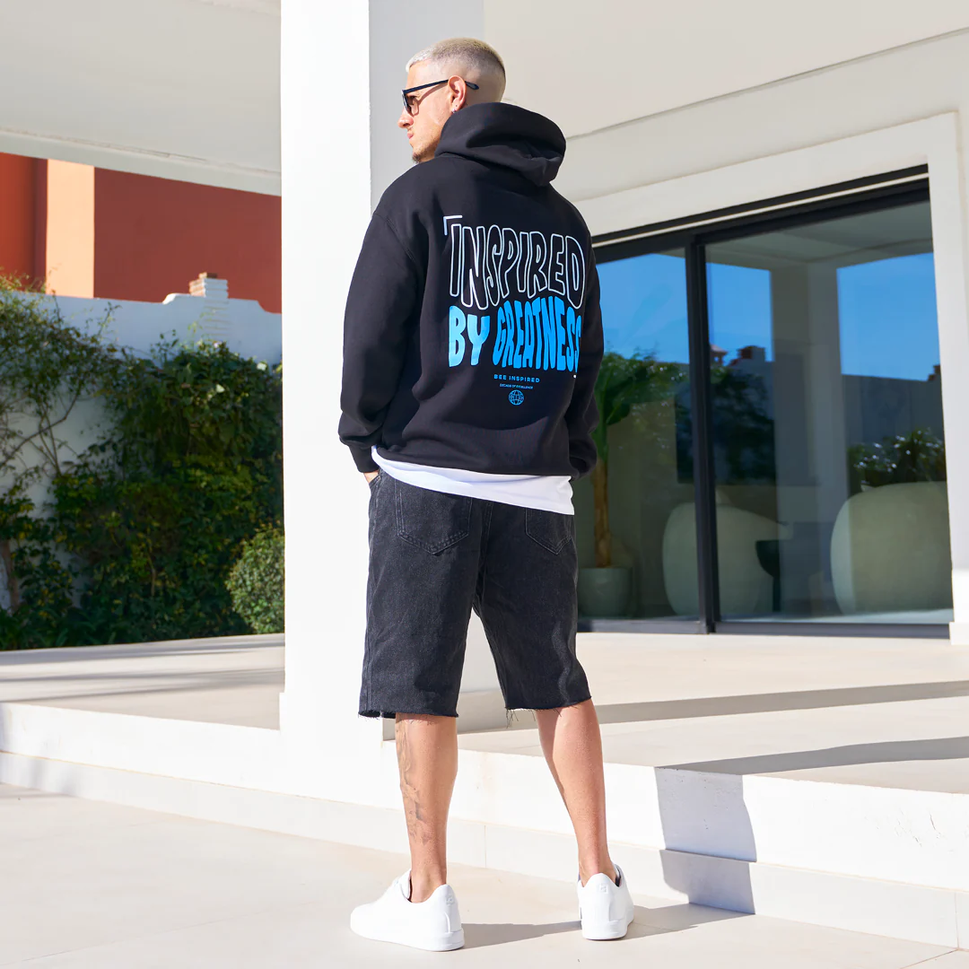 Aguirre Hoodie - Black/Blue - Image 4