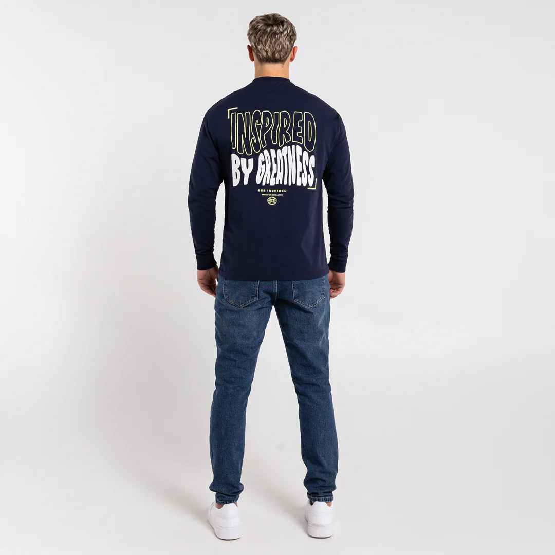 Aguirre Long Sleeve T-Shirt - Navy - Image 3