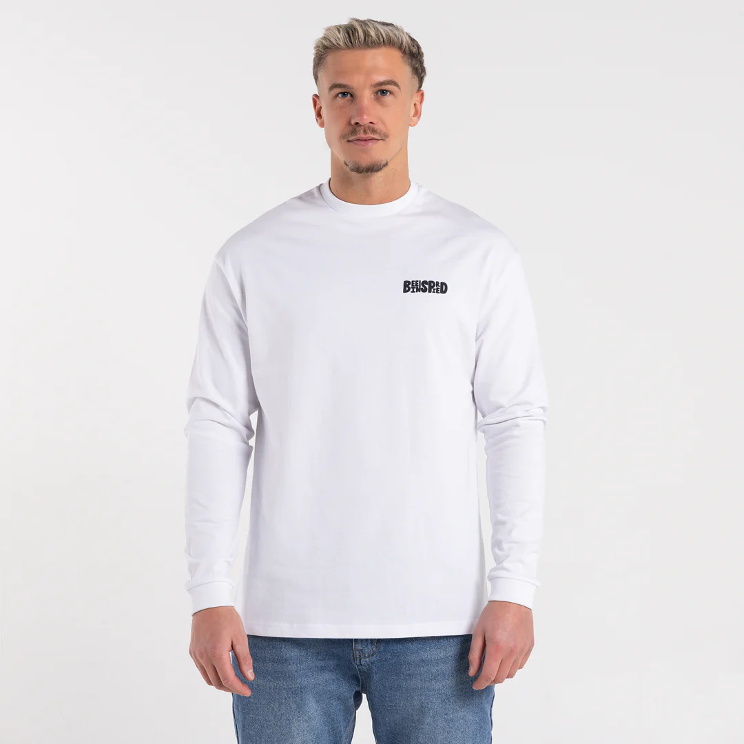 Aguirre Long Sleeve T-Shirt - White/Aqua - Image 3