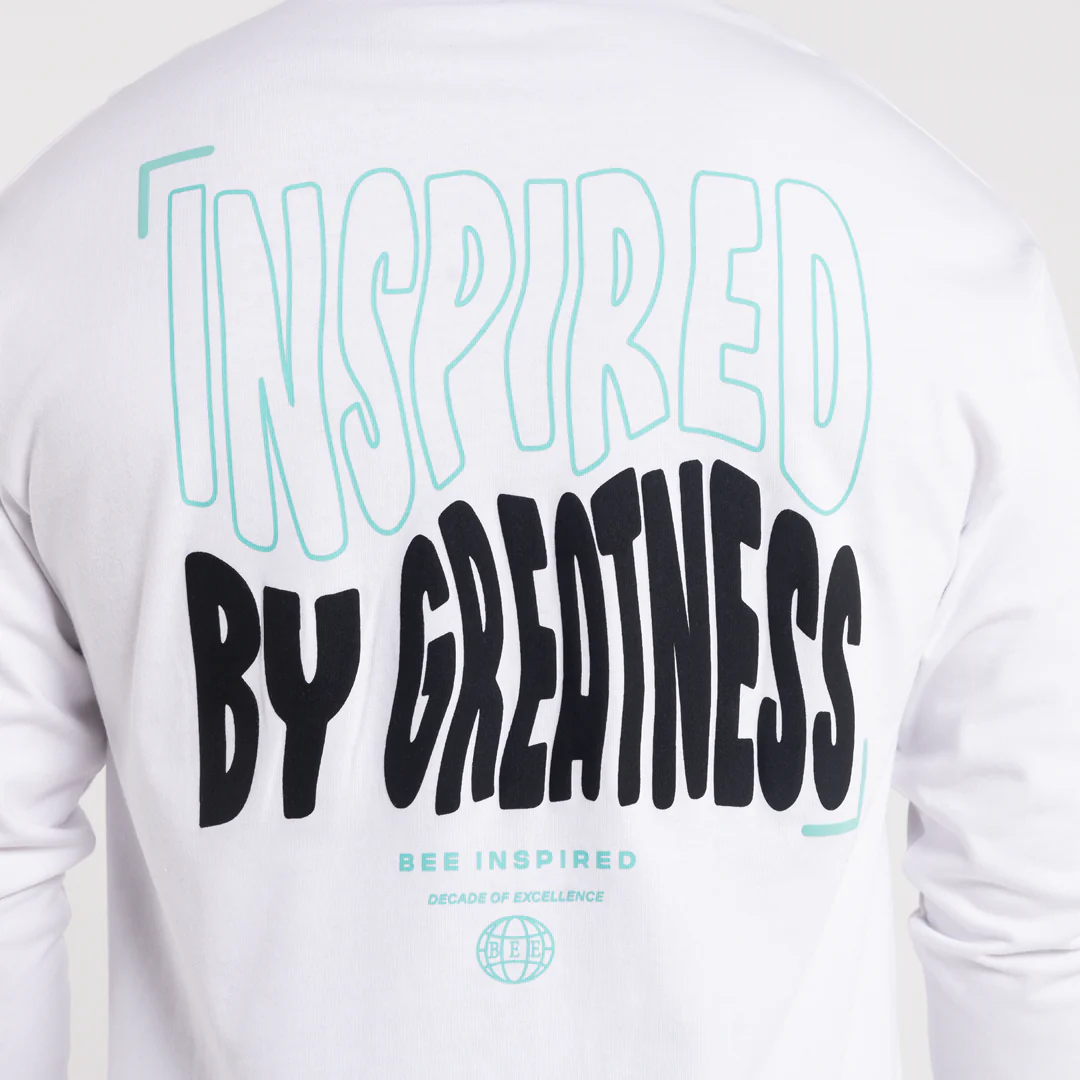 Aguirre Long Sleeve T-Shirt - White/Aqua - Image 4
