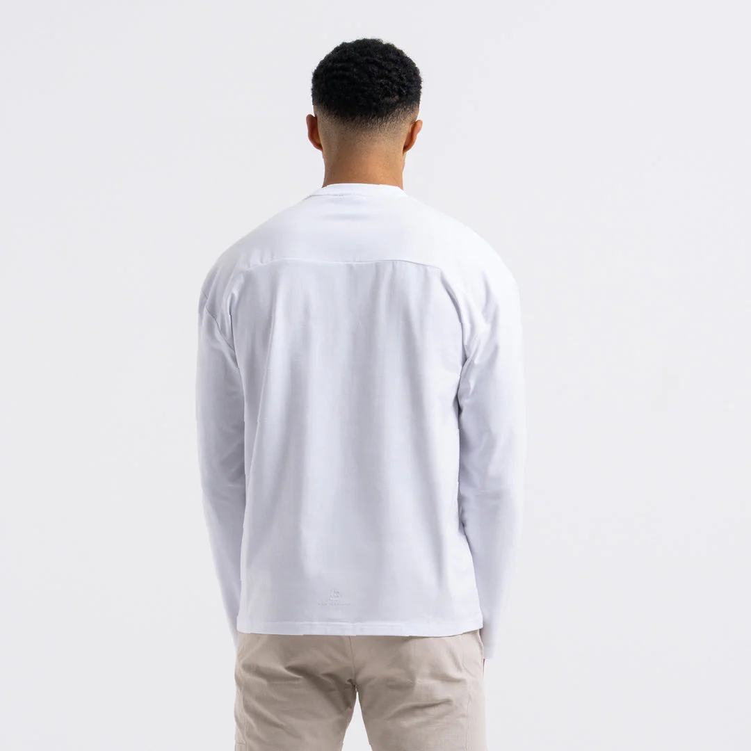 Barella Long Sleeve T-Shirt - White - Image 2
