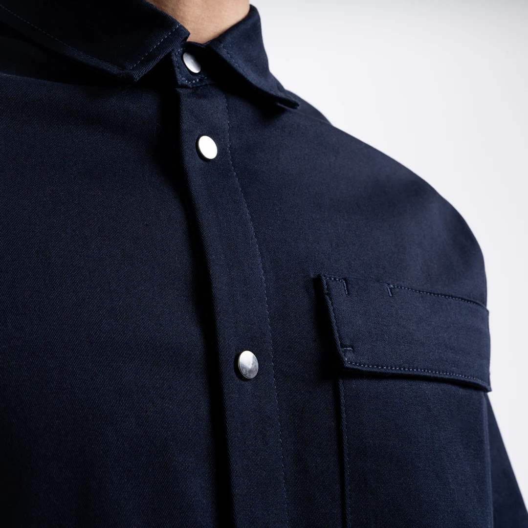 Bayo Overshirt - Navy - Image 3