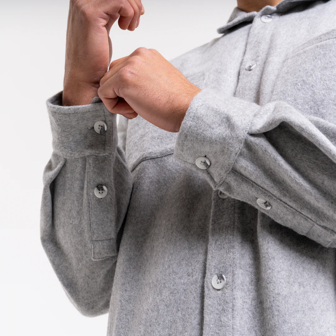 Courtois Overshirt - Grey - Image 6