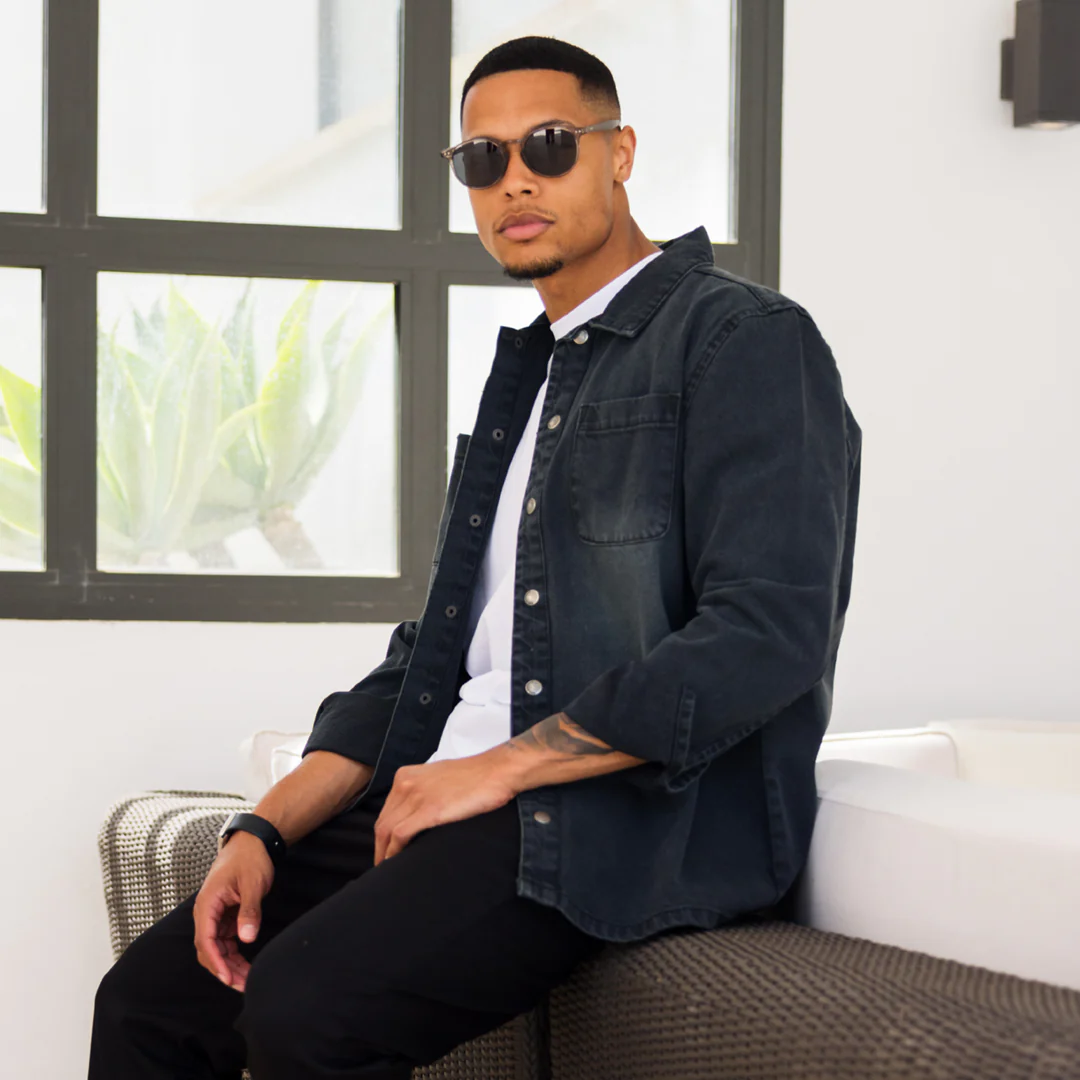 Devine Overshirt - Black - Image 6