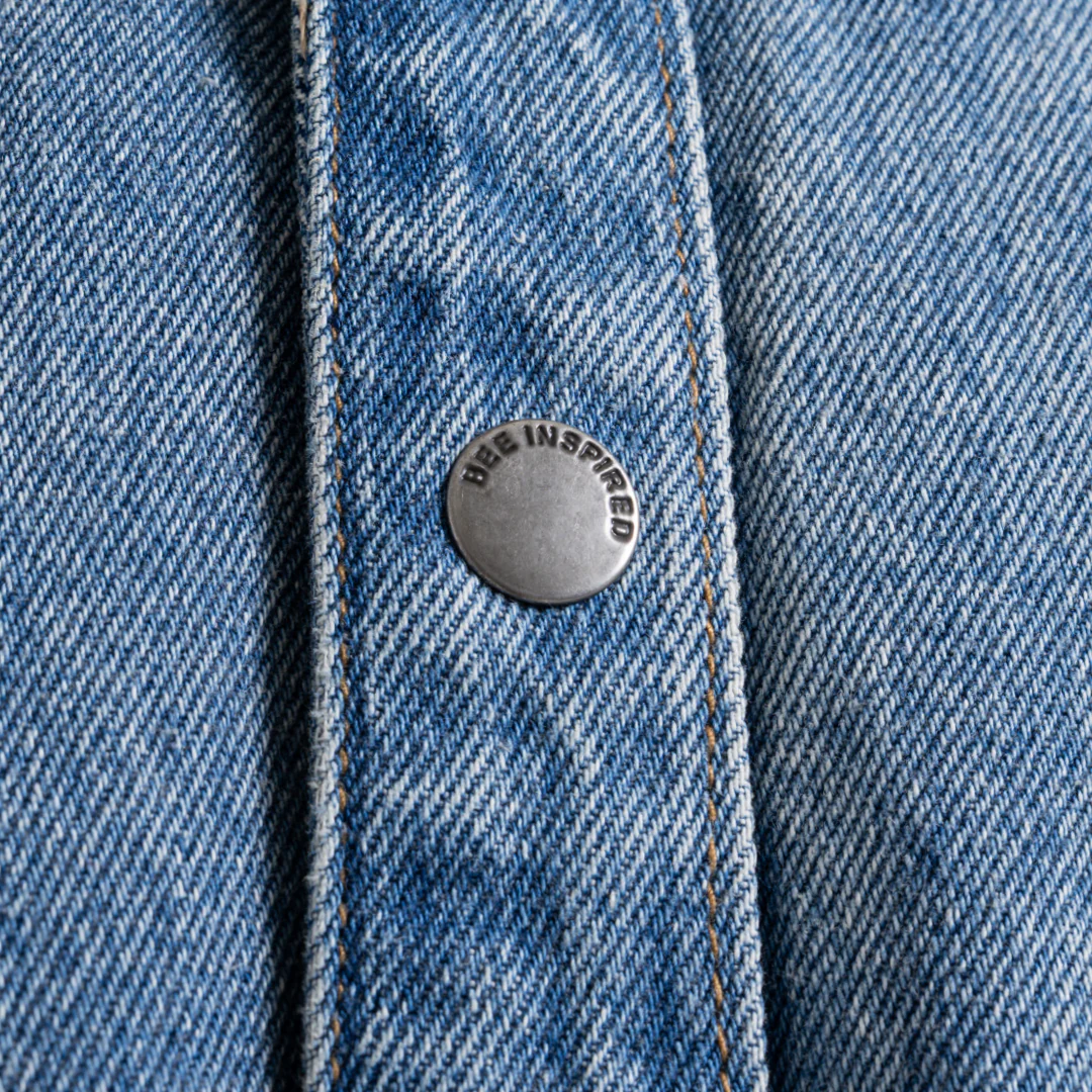 Devine Overshirt - Mid Blue - Image 5