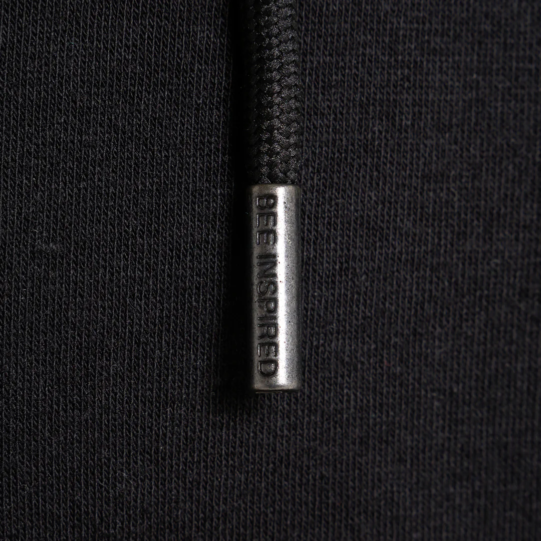 Diallo Zip Hoodie - Black - Image 5