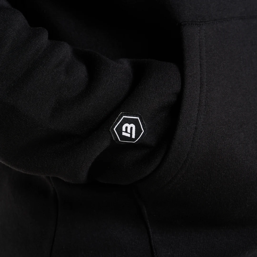 Diallo Zip Hoodie - Black - Image 8