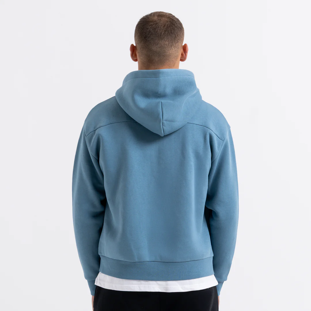 Diallo Zip Hoodie - Dusky Blue - Image 3