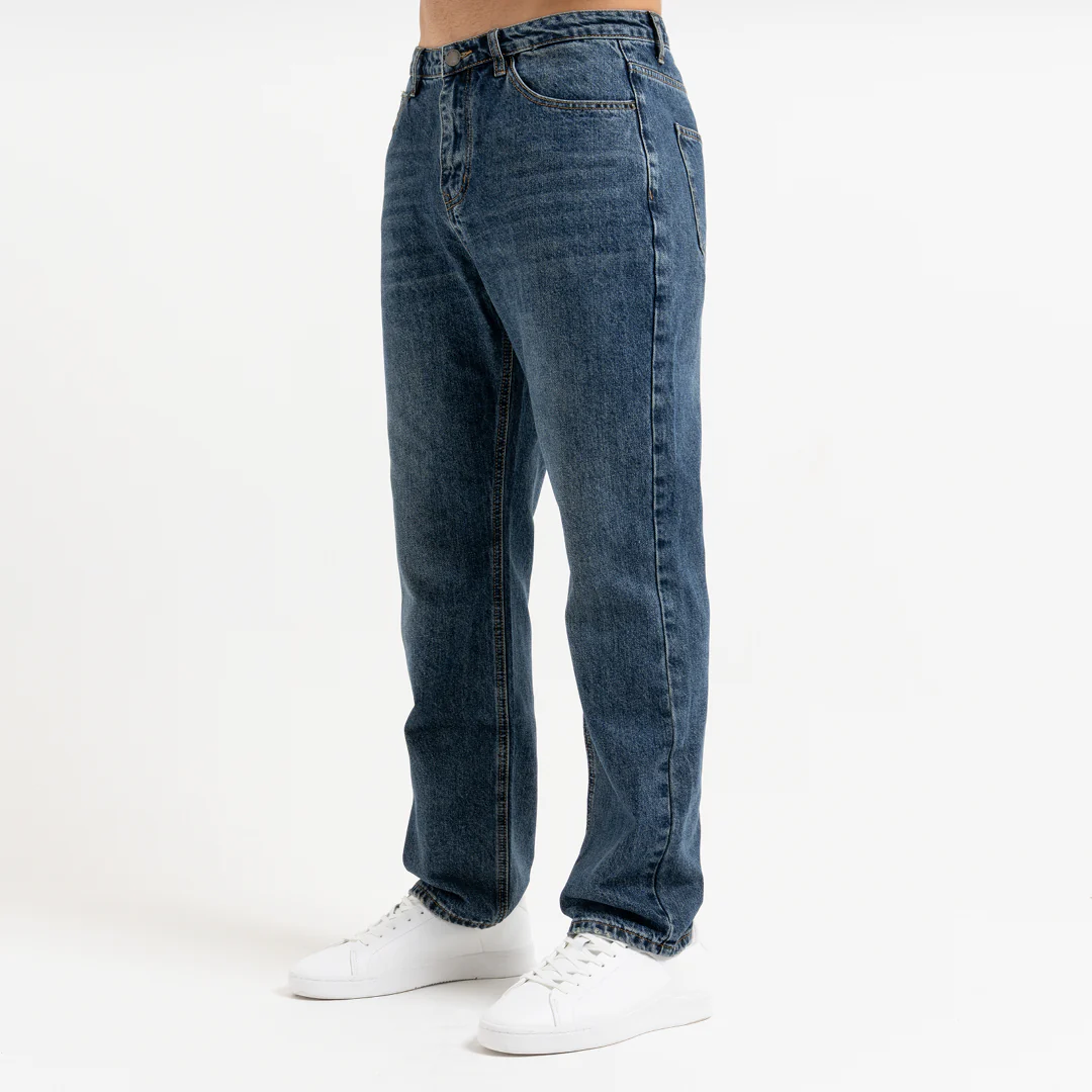 Duro Straight Fit Jeans - Mid Blue - Image 3
