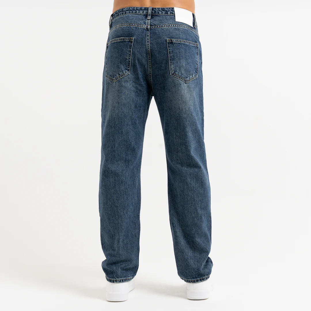 Duro Straight Fit Jeans - Mid Blue - Image 4
