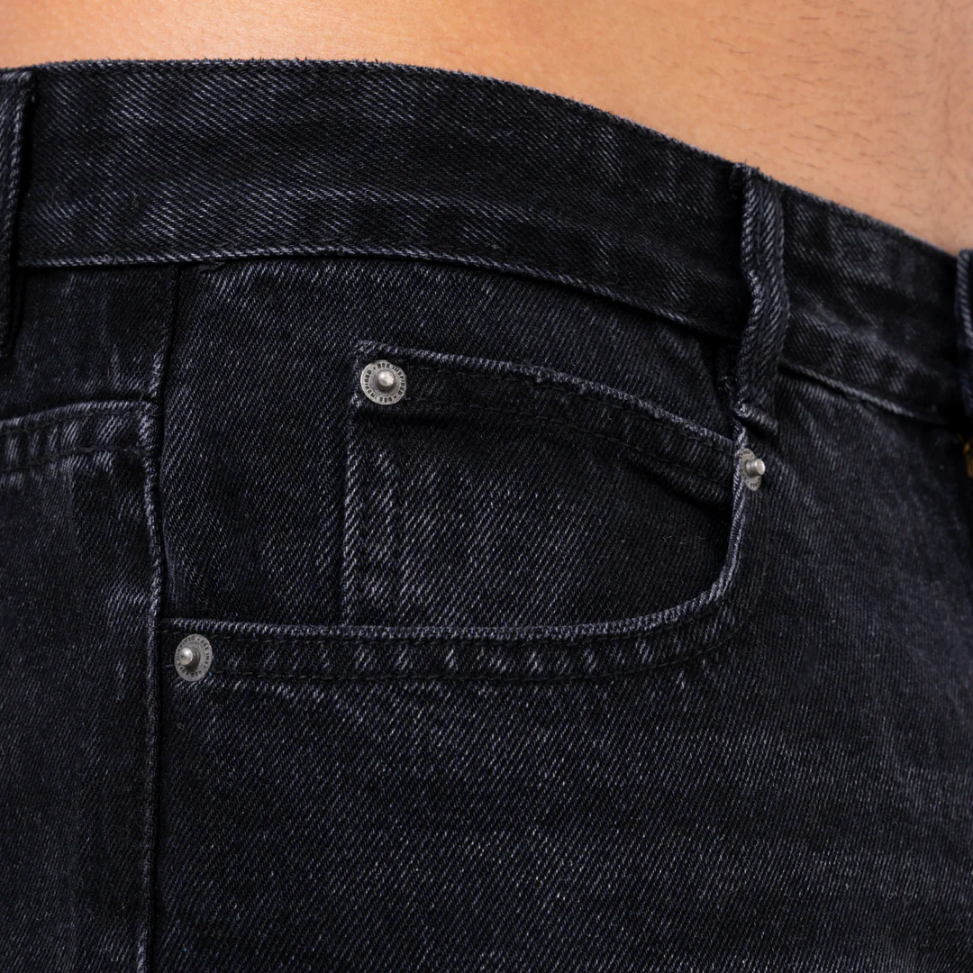 Pirlo Relaxed Workwear Jeans - Black - Image 7