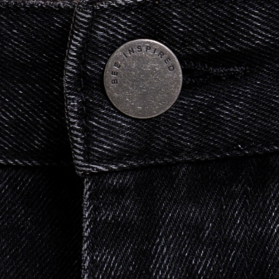 Garnacho Jean Shorts - Washed Black - Image 5