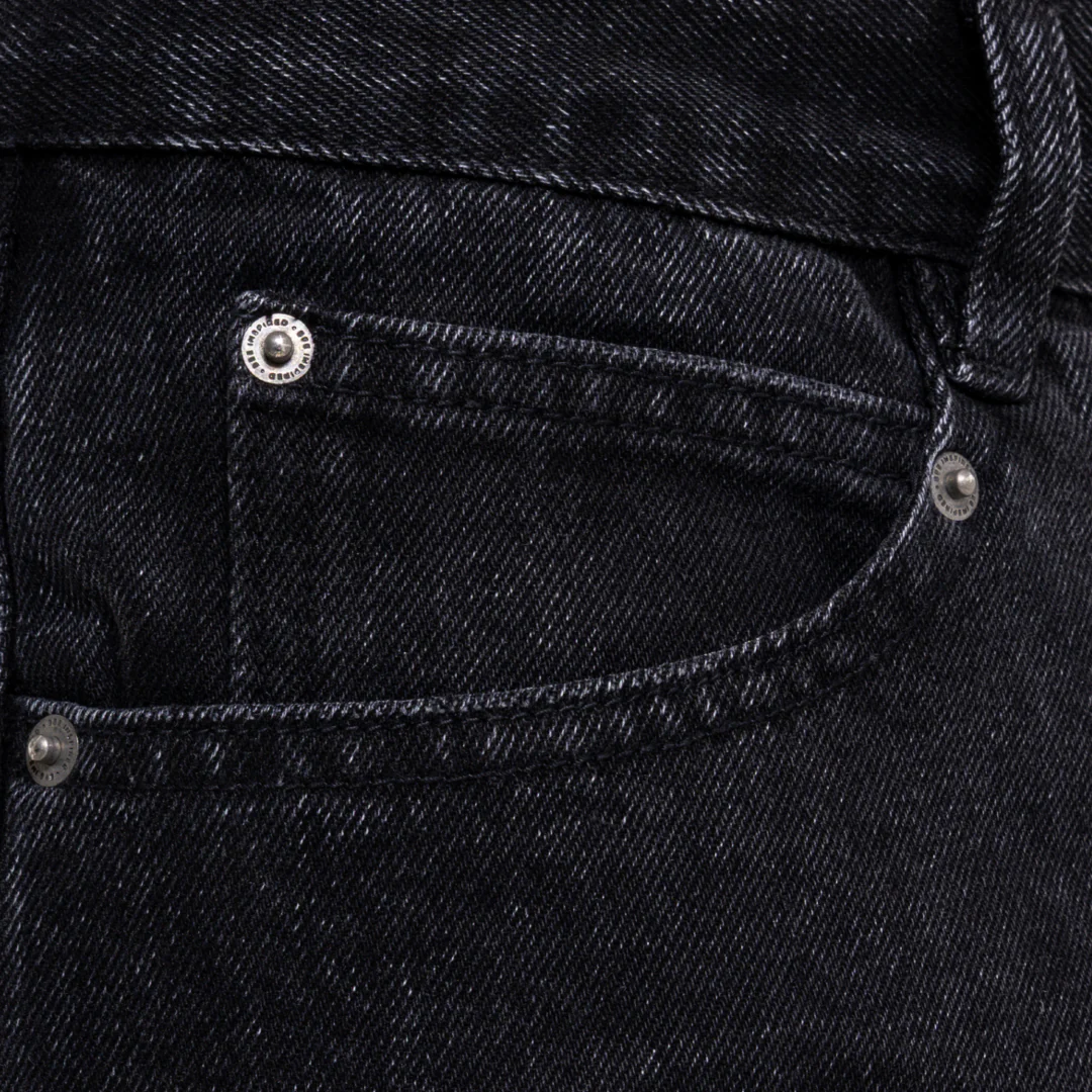 Garnacho Jean Shorts - Washed Black - Image 6