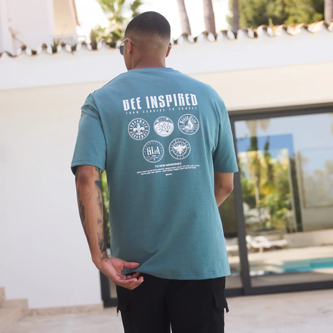 Grealish T-shirt - Teal Dusk - Image 6