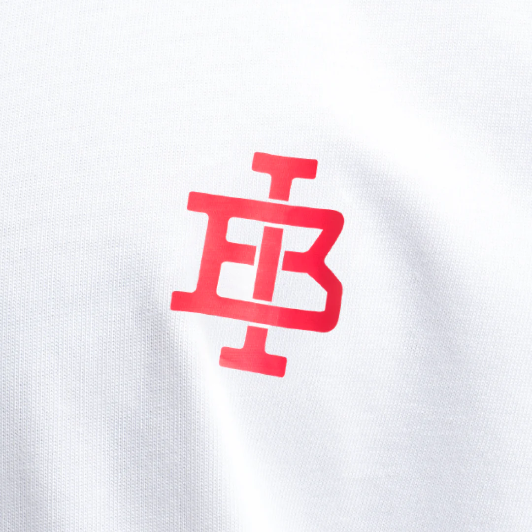 Guedes T-Shirt - White/Red - Image 5