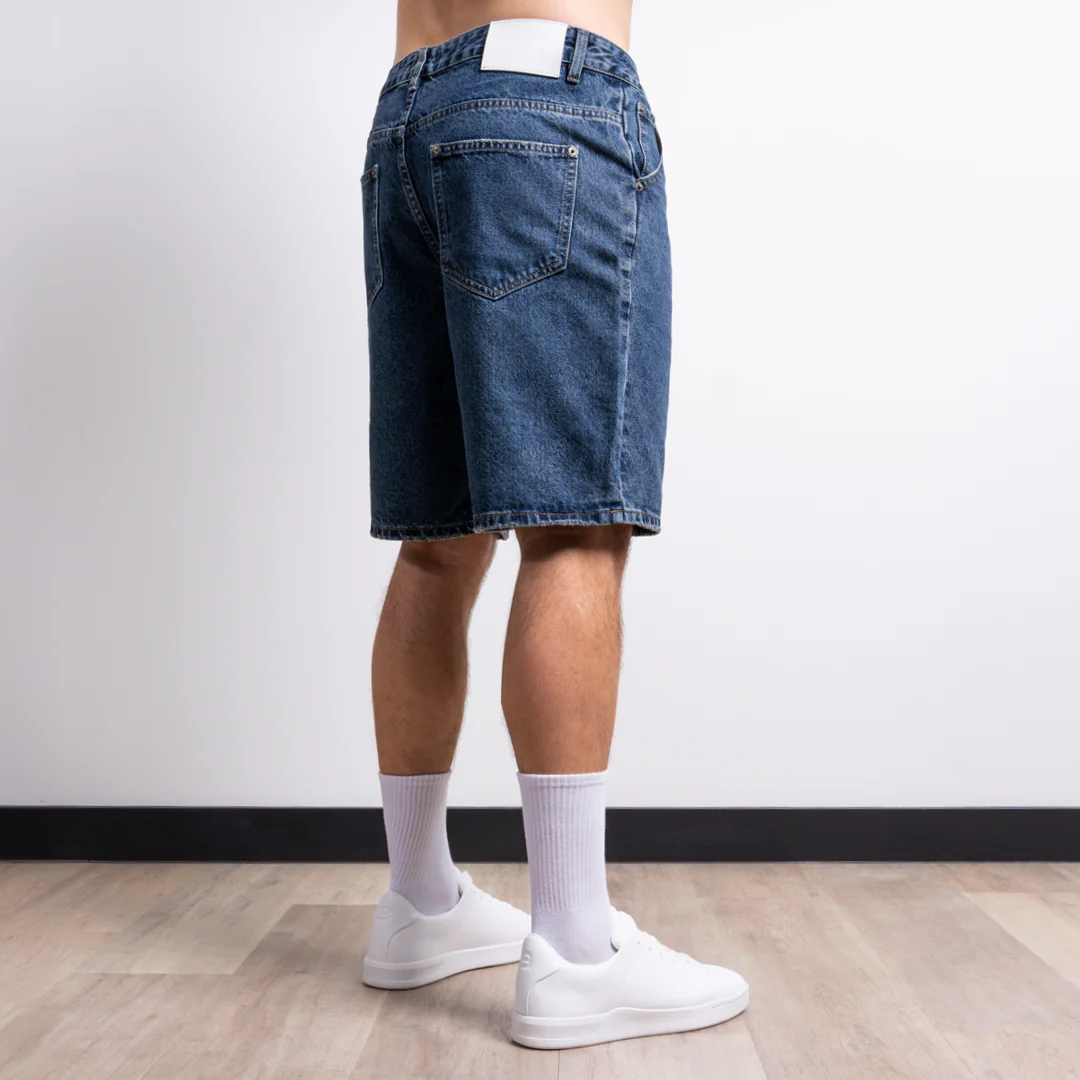 Gueye Denim Short - Mid Blue - Image 3