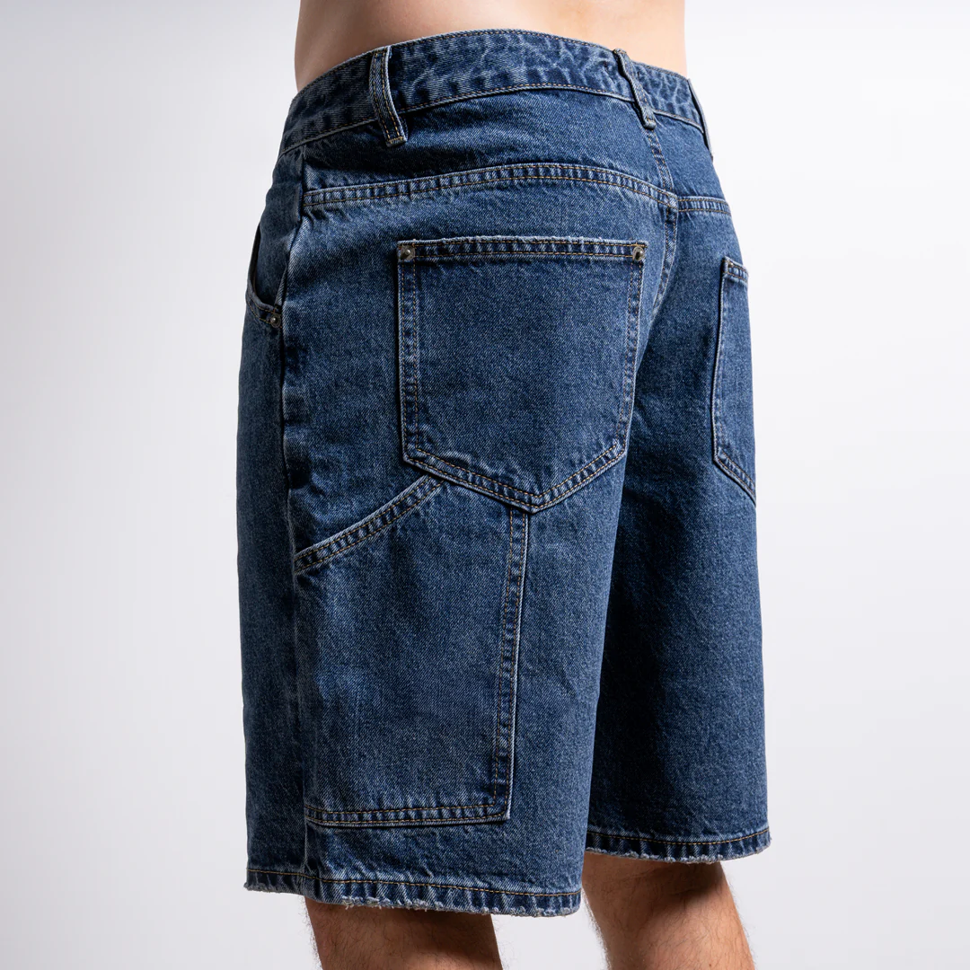 Gueye Denim Short - Mid Blue - Image 4