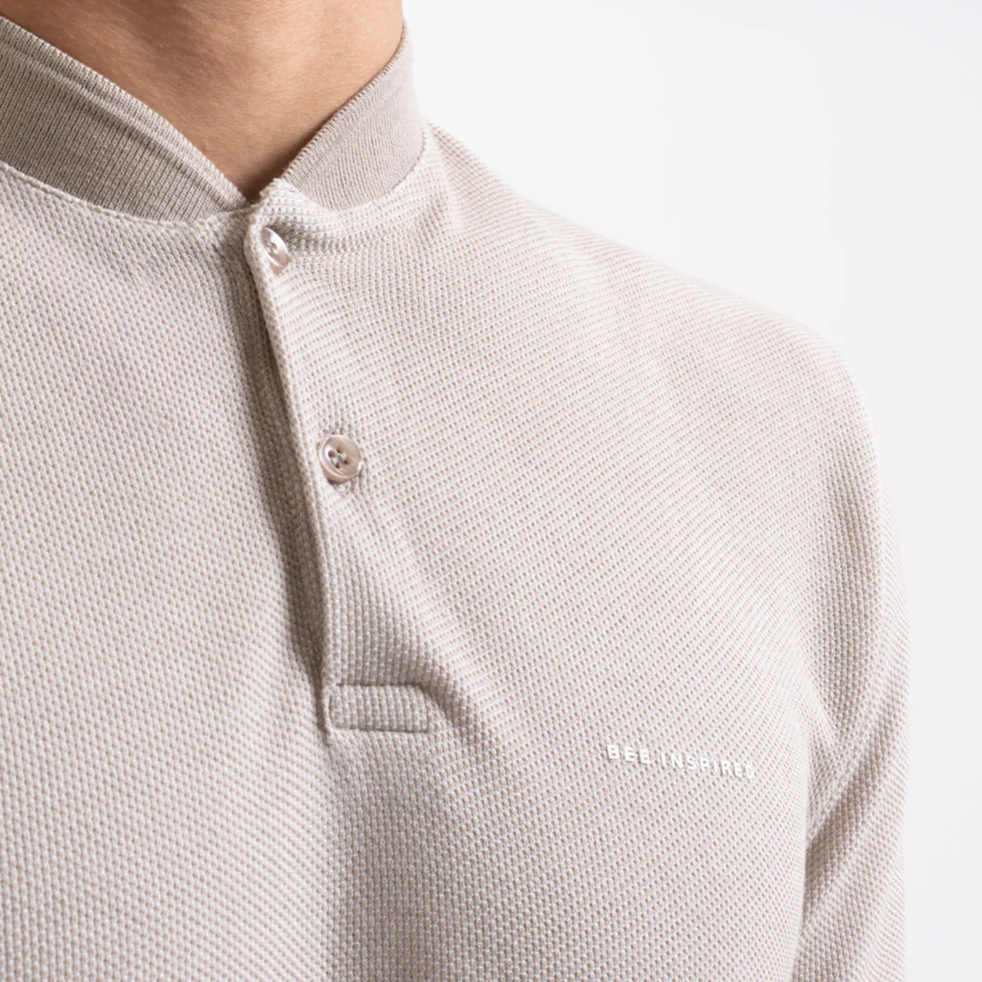 Reinier Polo Shirt - Cement - Image 3
