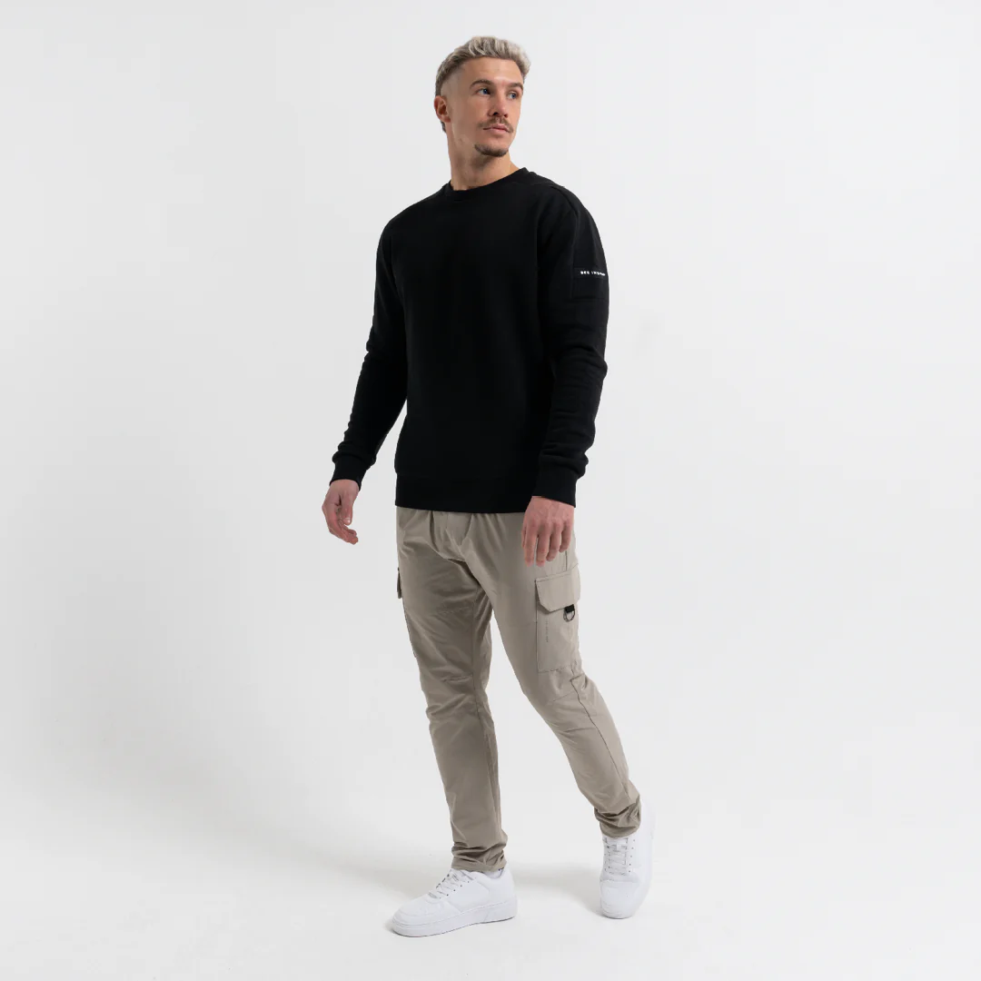 Hartley Crew Sweater - Black - Image 2