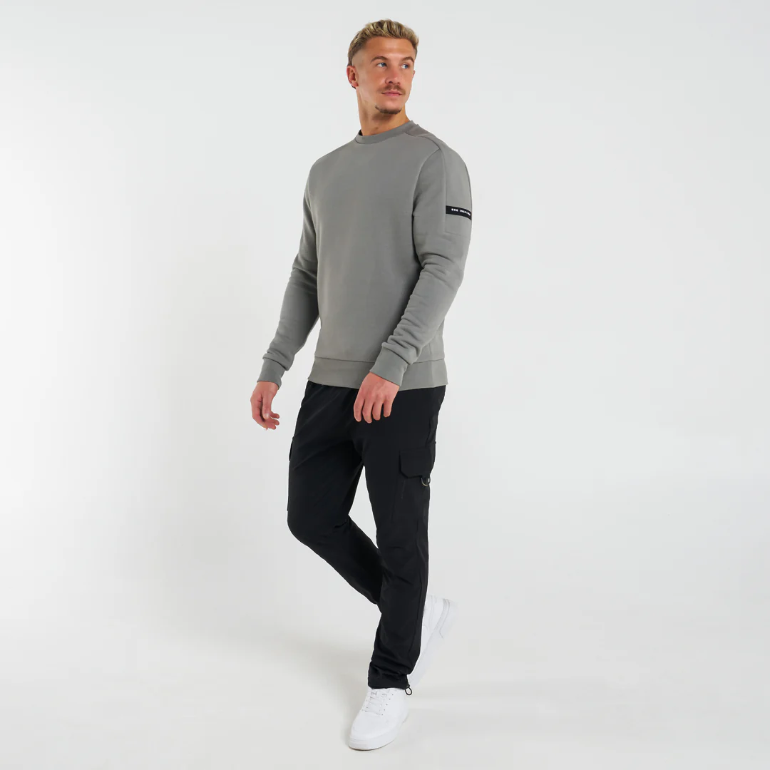 Hartley Crew Sweater - Grey - Image 2