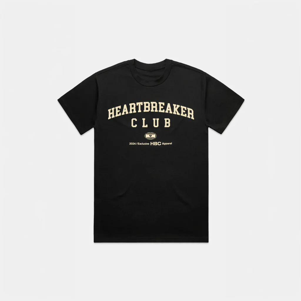 Heartbreaker Club  - Apparel Black T-Shirt - Image 3