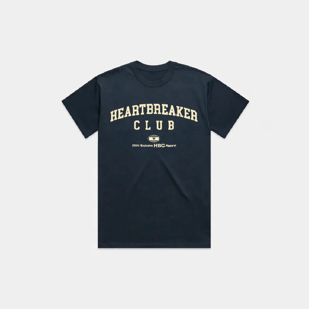 Heartbreaker Club  - Apparel Navy T-Shirt - Image 3