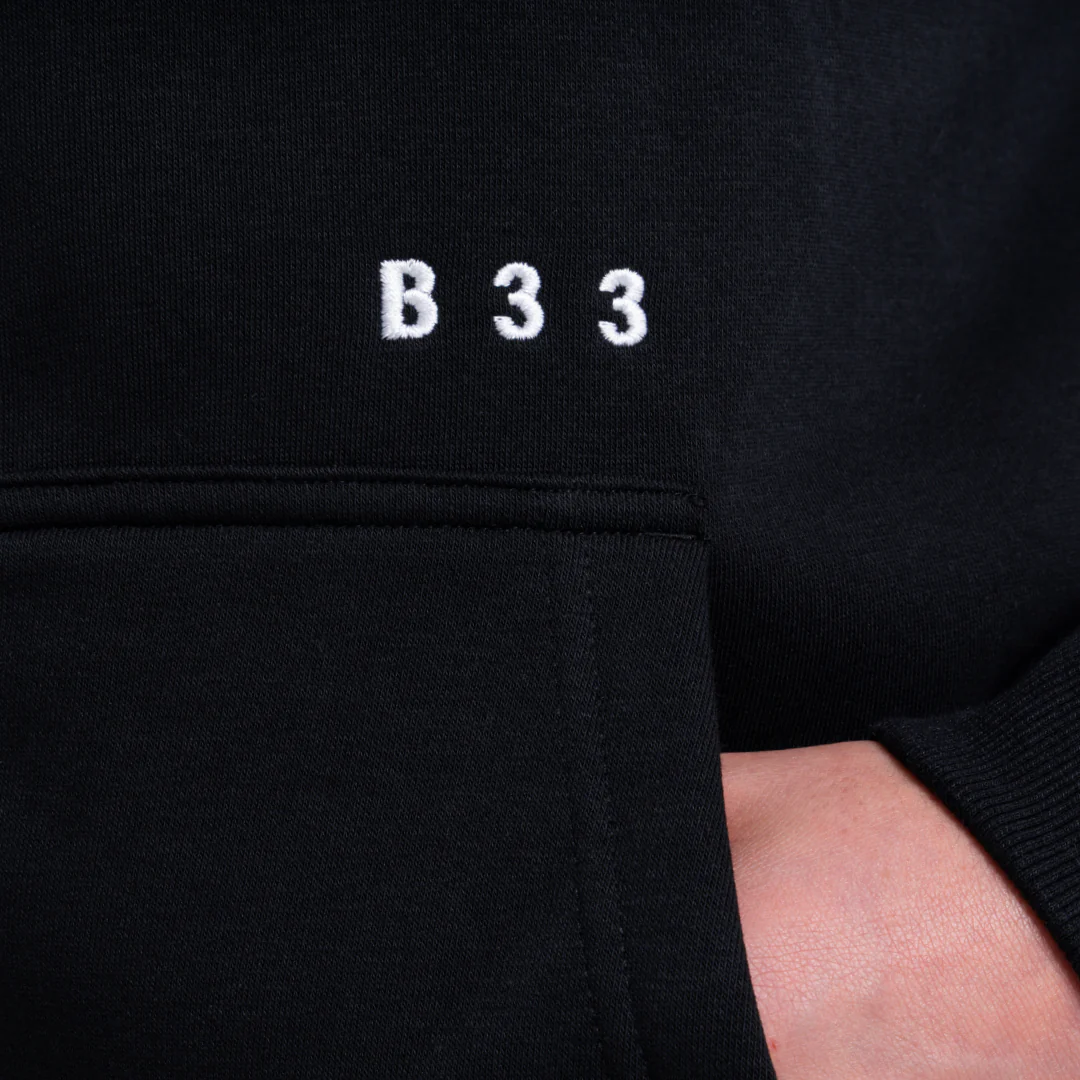 Initial Zip Hoodie - Black - Image 6