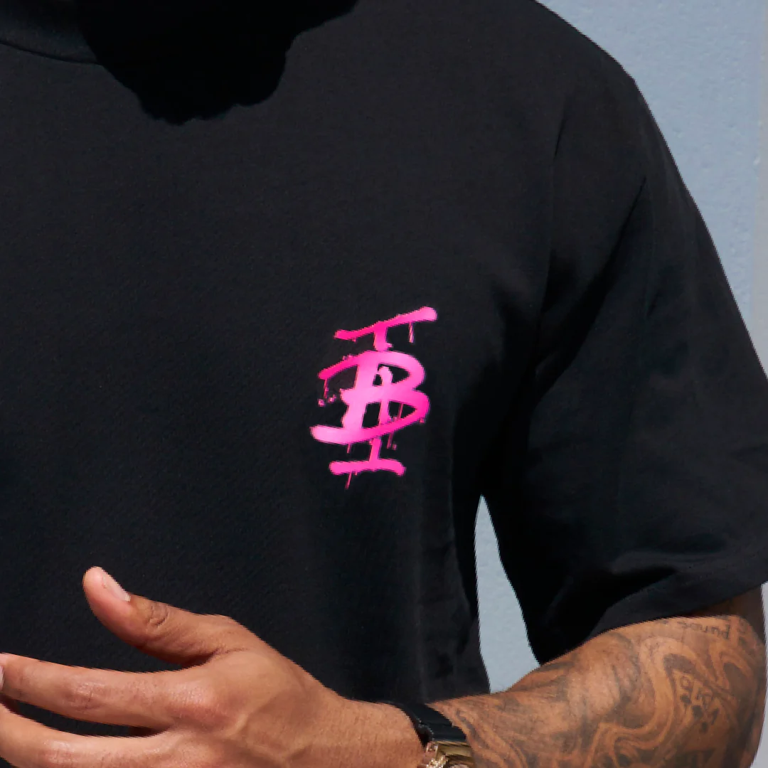 Inzaghi T-Shirt - Black/Pink - Image 3
