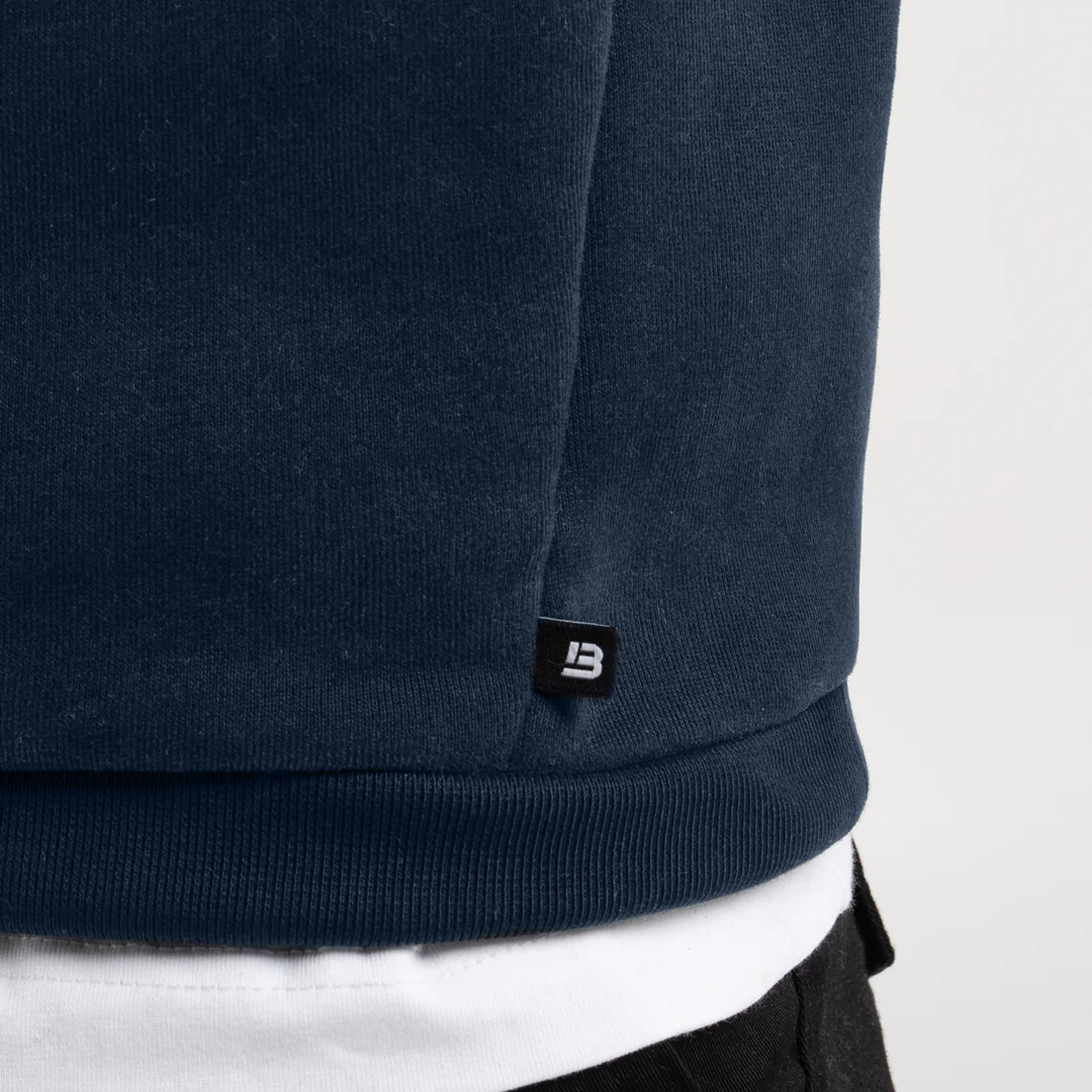 Neto Overhead Hoodie - Dark Navy - Image 5