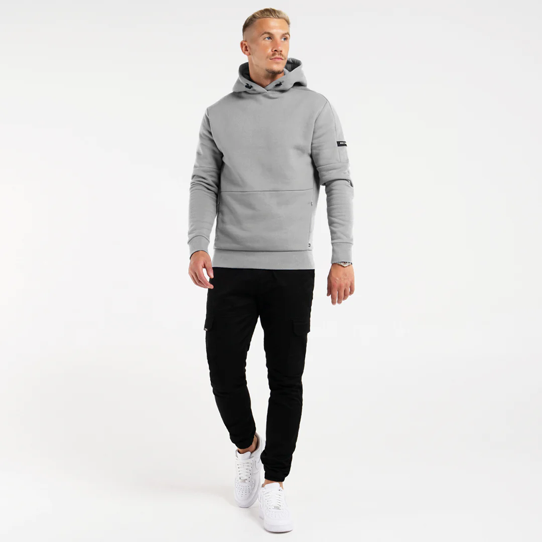 Neto Overhead Hoodie - Grey - Image 2