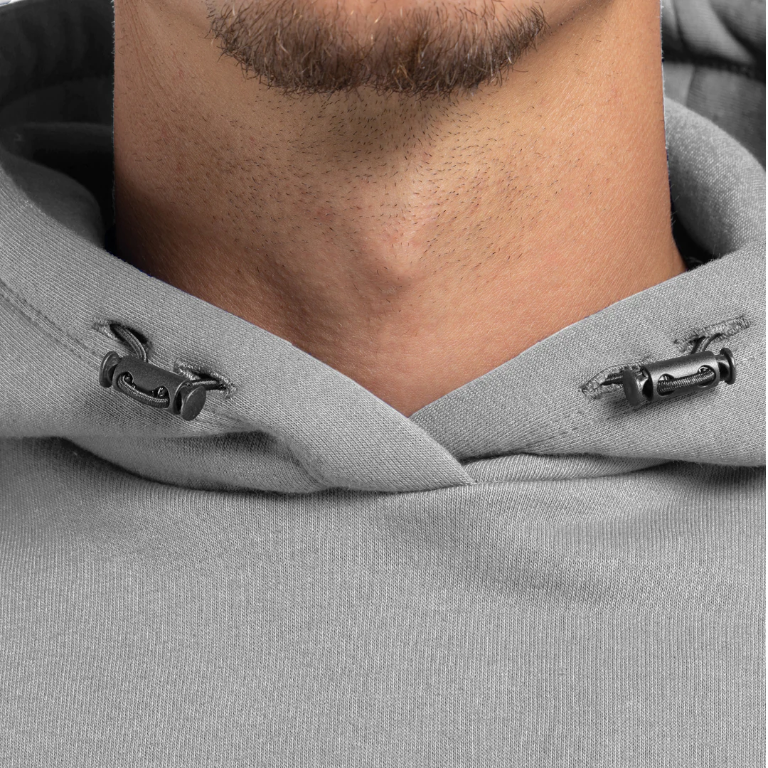 Neto Overhead Hoodie - Grey - Image 3