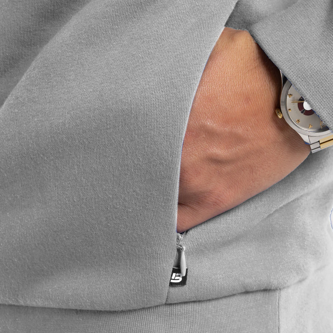 Neto Overhead Hoodie - Grey - Image 6