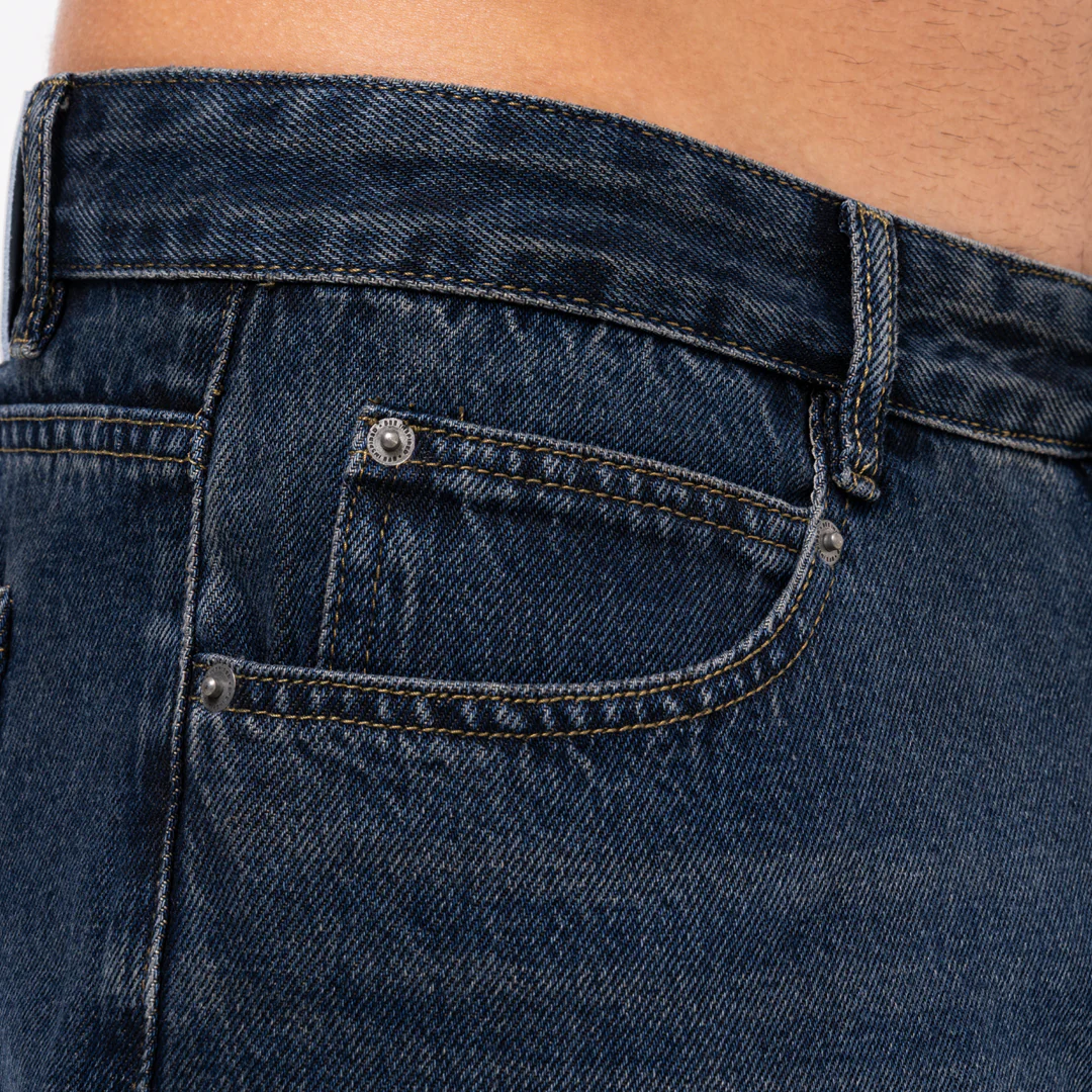 Pirlo Relaxed Workwear Jeans - Indigo Wash - Image 6