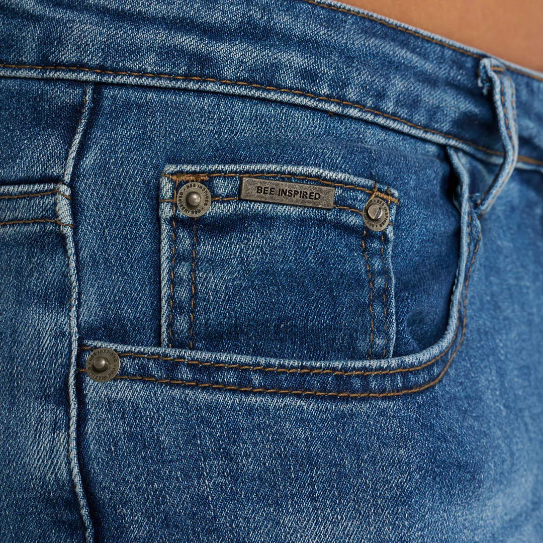 Serrano Slim Fit Jeans - Mid Blue - Image 4