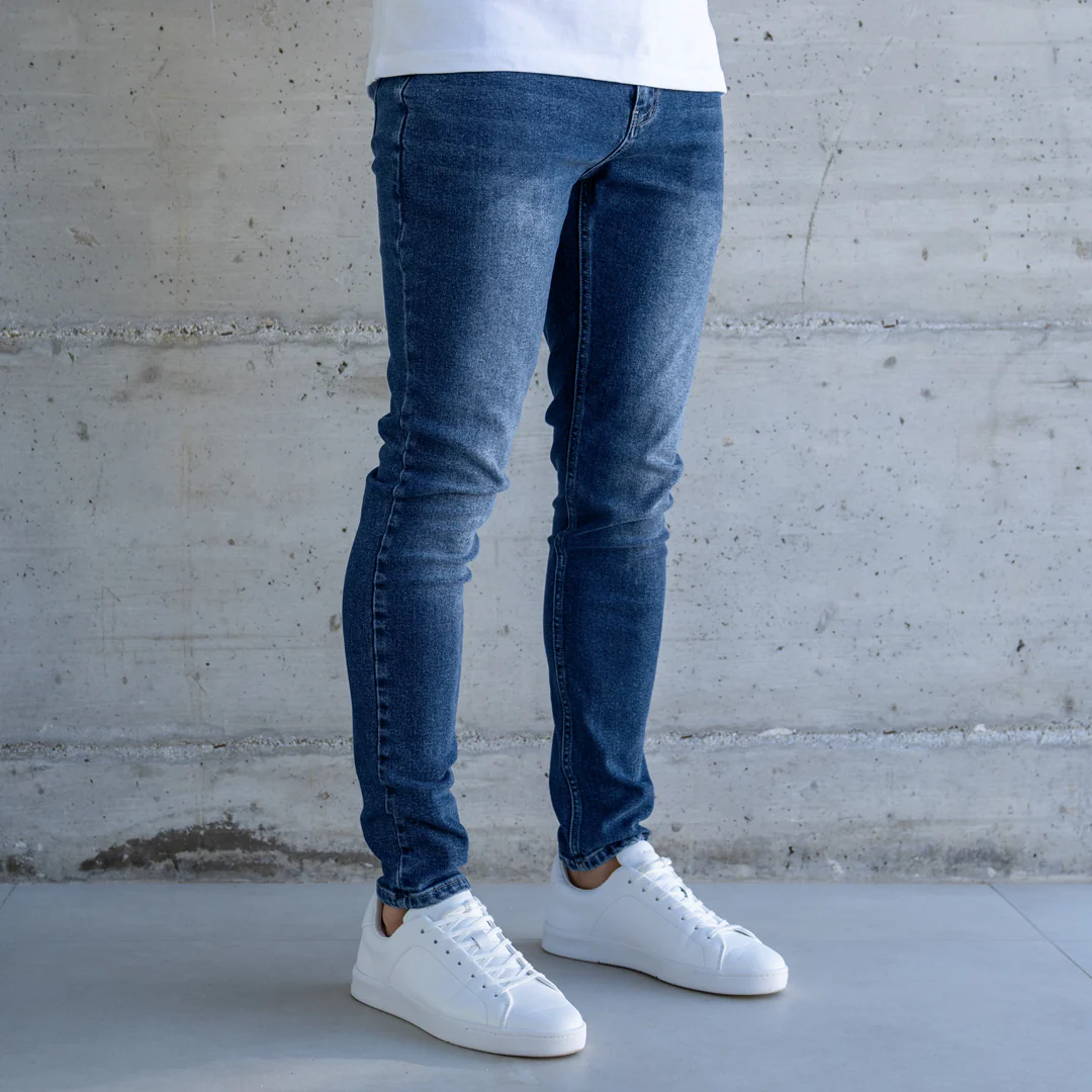 Serrano Slim Fit Jeans - Mid Blue - Image 7