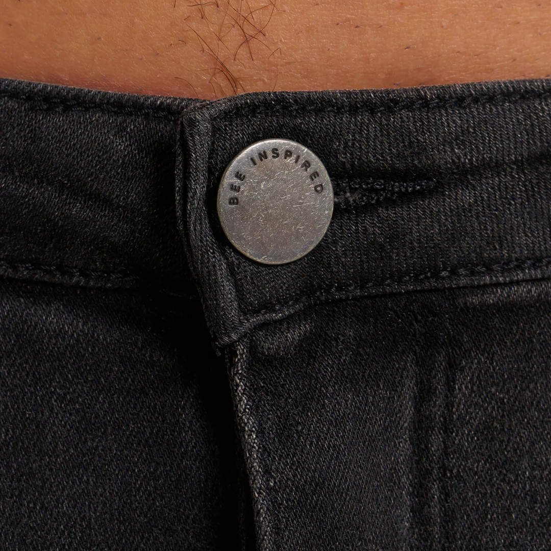 Muric Slim Fit Jeans - Washed Black - Image 3