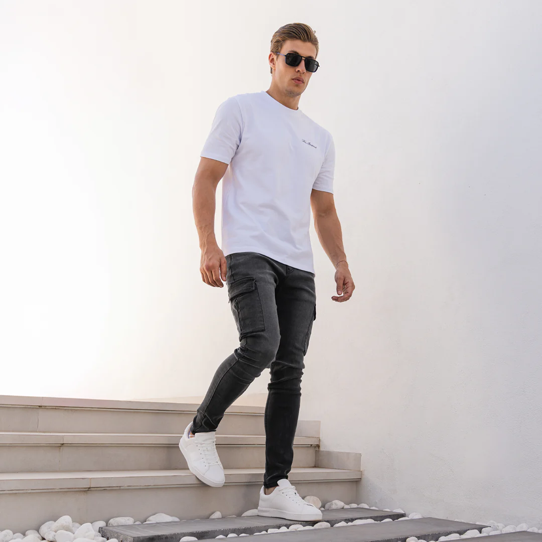 Muric Slim Fit Jeans - Washed Black - Image 7