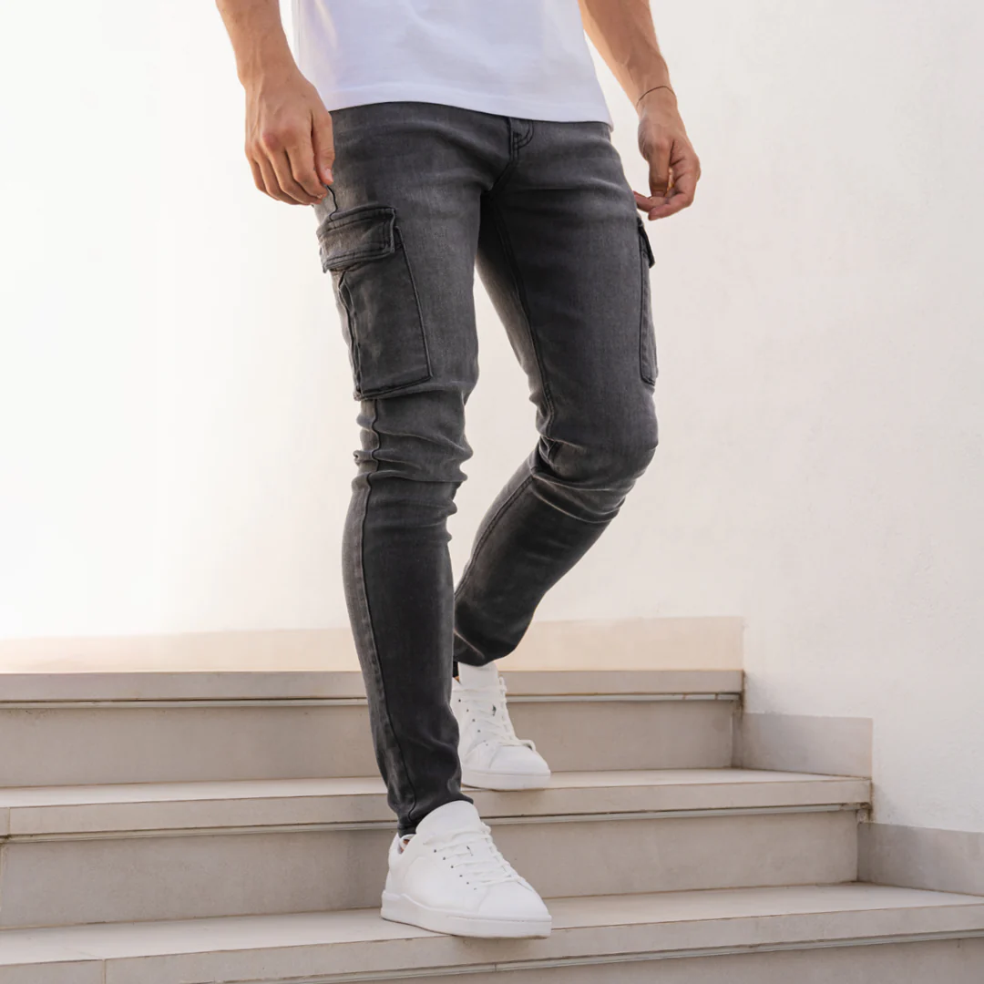 Muric Slim Fit Jeans - Washed Black - Image 8