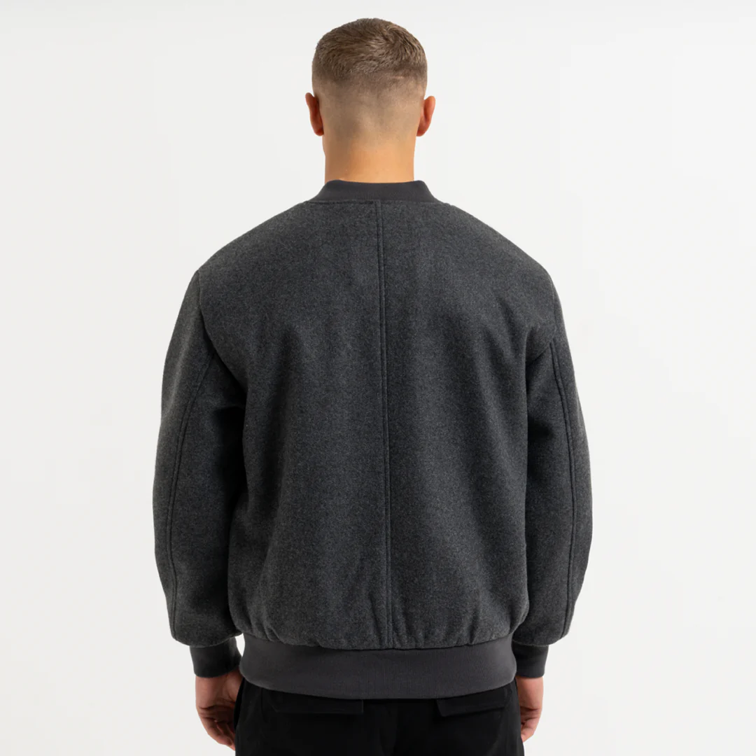 Sibbick Bomber Jacket - Charcoal - Image 3