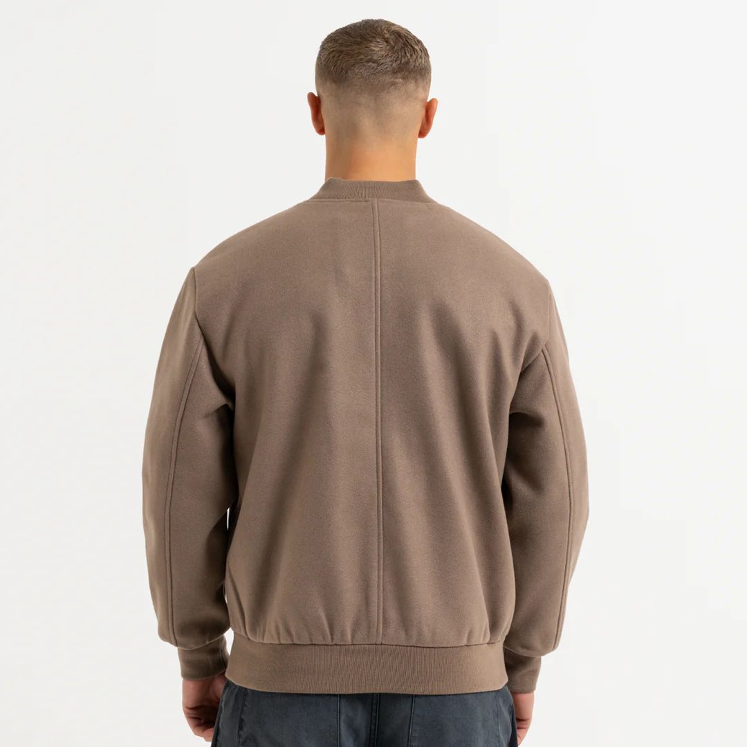Sibbick Bomber Jacket - Taupe - Image 5