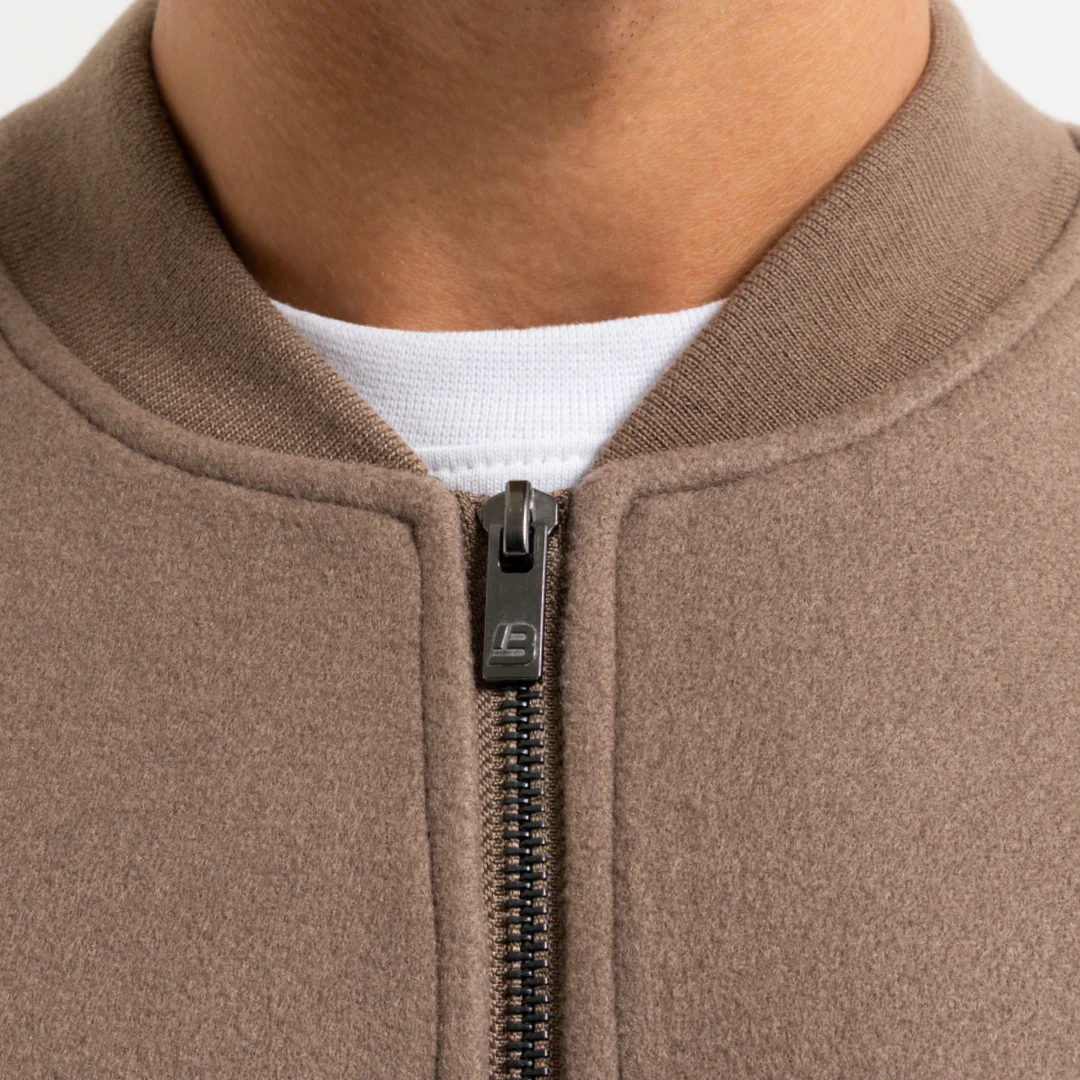 Sibbick Bomber Jacket - Taupe - Image 6