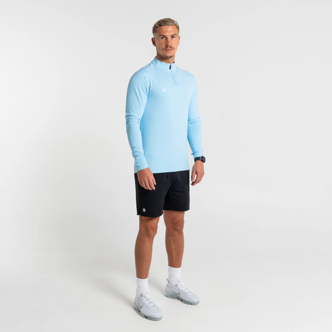 Signature Sports 1/4 Zip - Light Blue - Image 2