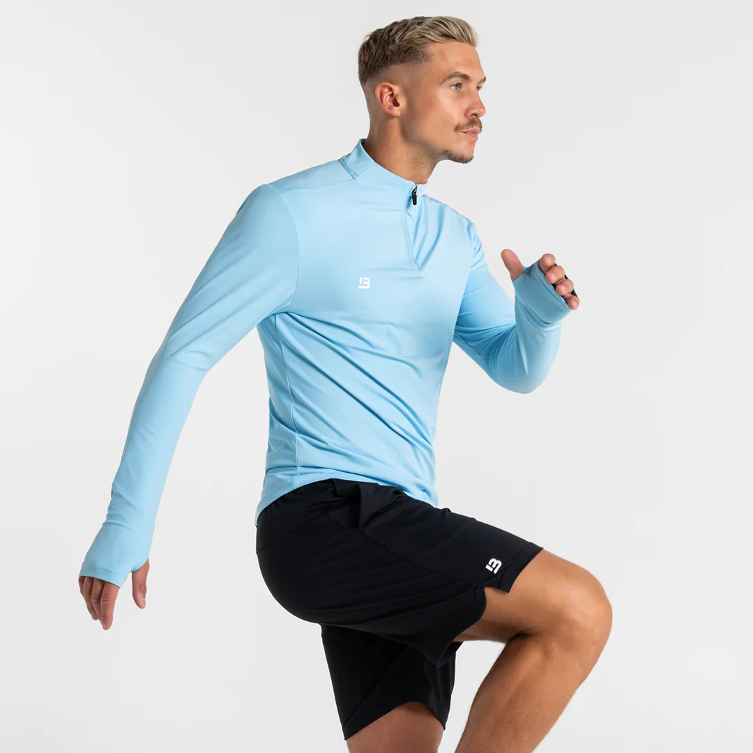 Signature Sports 1/4 Zip - Light Blue - Image 3