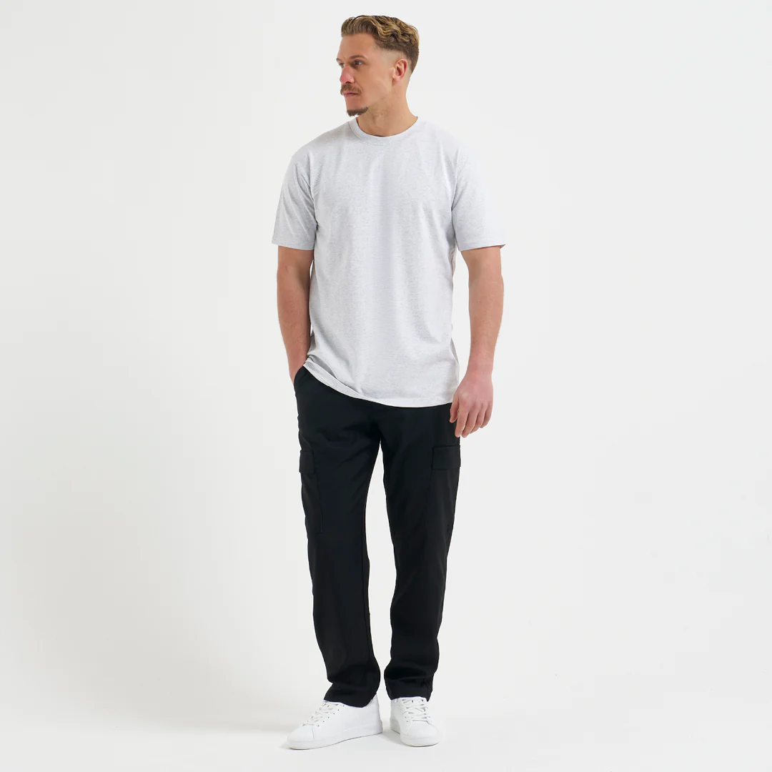 Slim Fit Triple Pack - Black/White/White Heather - Image 4