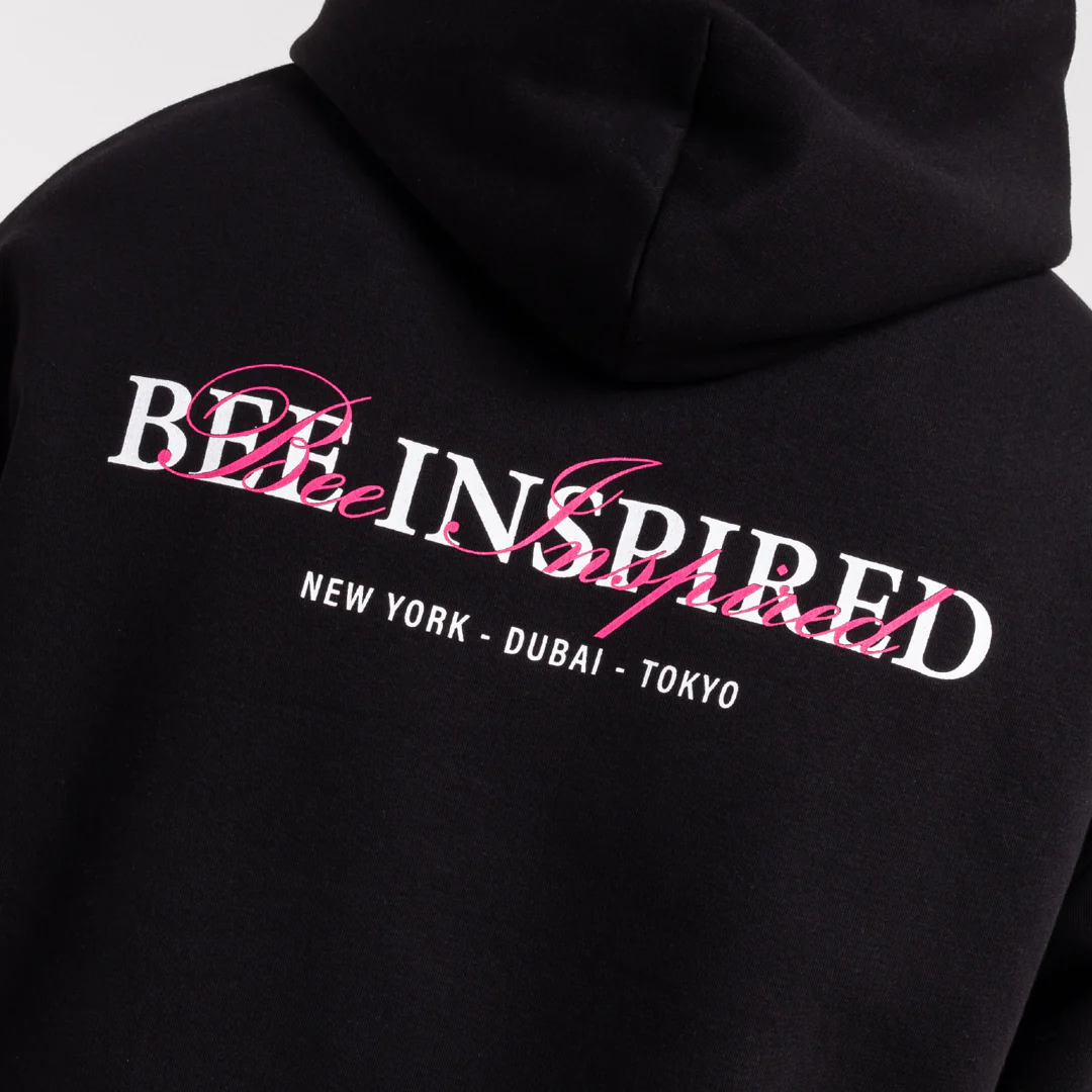 Stach Hoodie - Black/Pink - Image 7