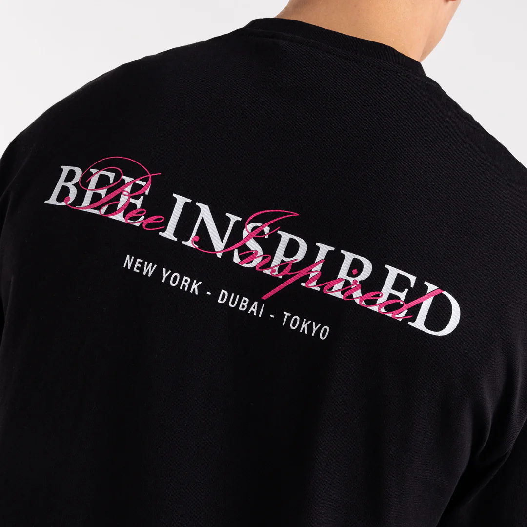 Stach Long Sleeve T-Shirt - Black/Pink - Image 6