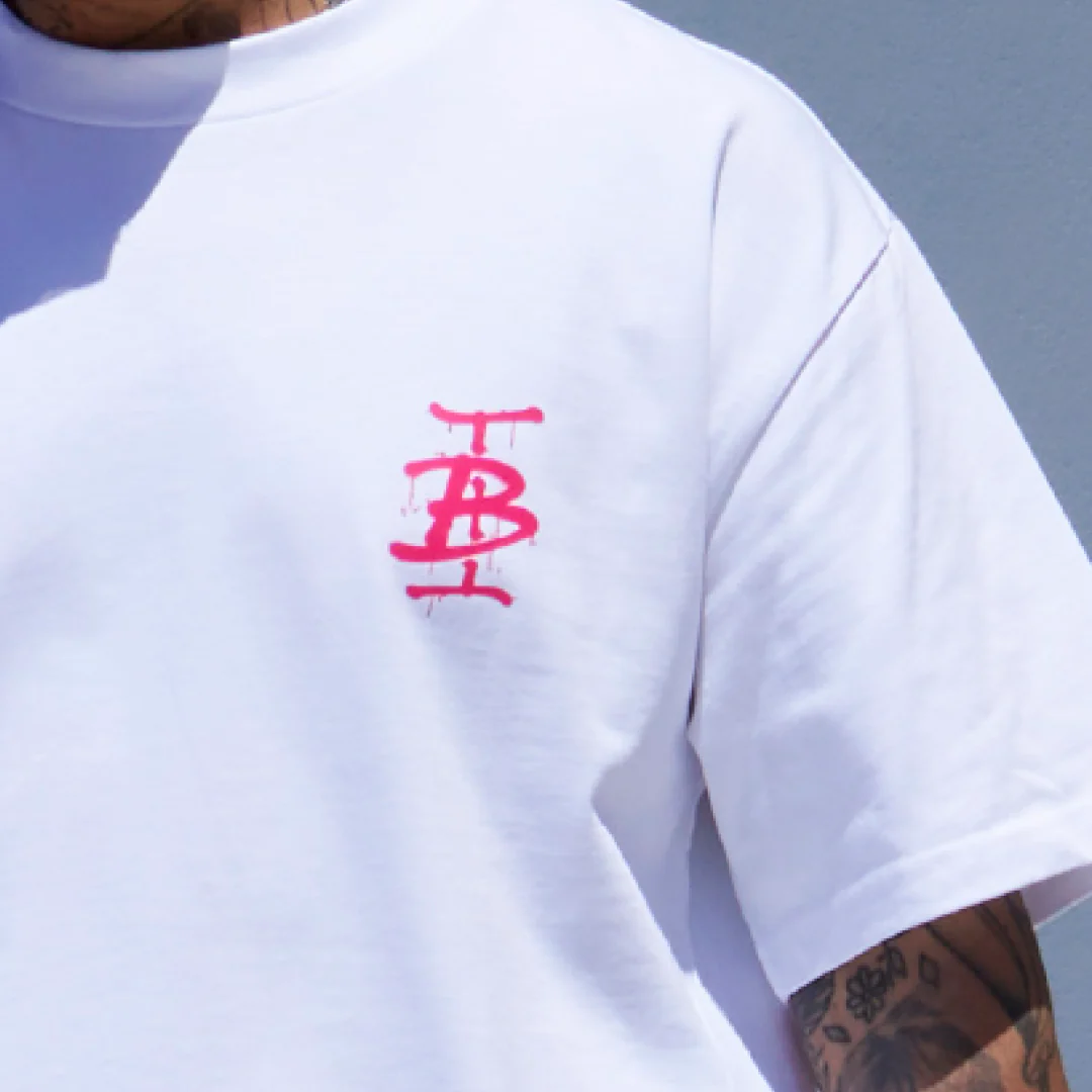 Tonali T-Shirt - White/Pink - Image 3