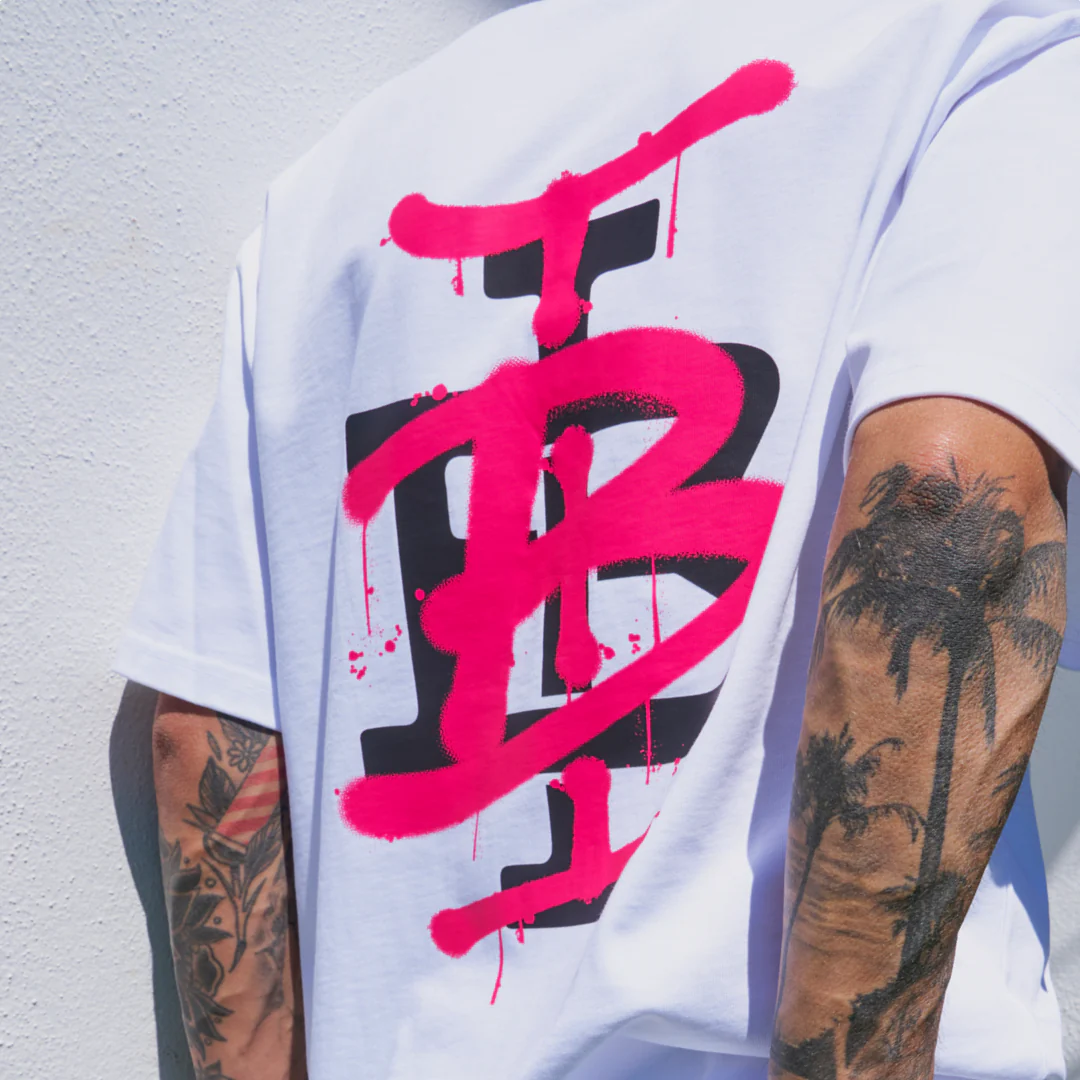 Tonali T-Shirt - White/Pink - Image 4
