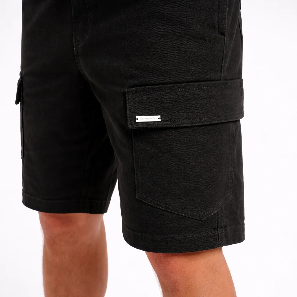 Verdi Cargo Shorts - Black - Image 4