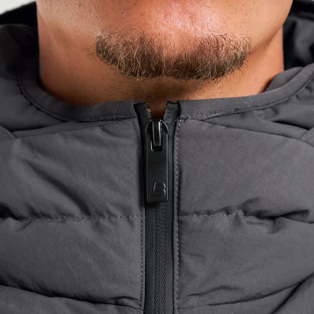 Villar Longline Jacket - Charcoal - Image 3